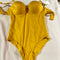 Swimsuit ladies yellow